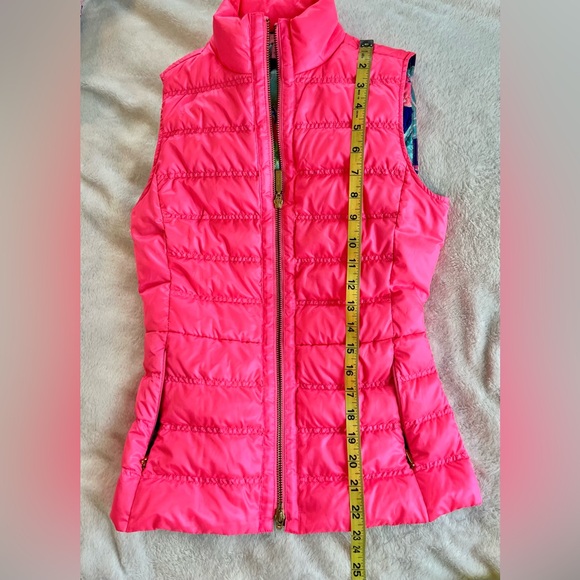 Lilly Pulitzer Elana Down Puffer Vest Sz XXS 🩷 - Picture 7 of 9
